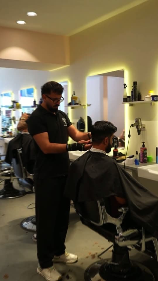 Frame from the video produced for Iron Barbershop